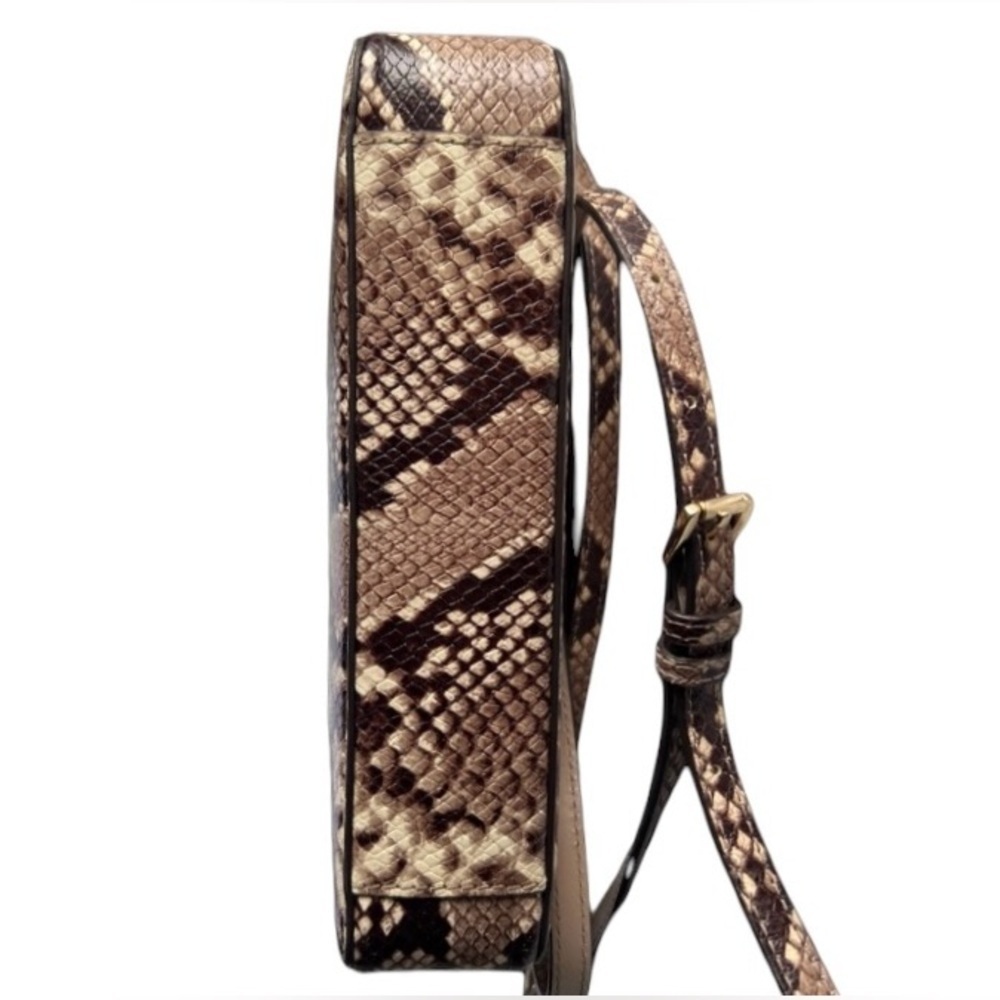 Michael Kors Animal Print Python Brown Black Tan … - image 4